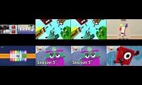 Mix of 8 videos from youtube : up to faster 27 parison to numberblocks