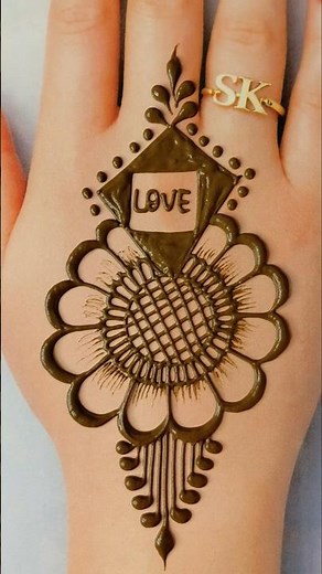 Very simple Back Hand Mehandi designs | Sk Mehndi design | Love wali Mehndi designs #skmehndi