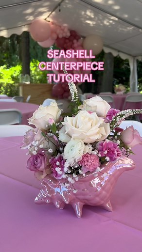 DIY Seashell Centerpiece Tutorial for Beach Themed Party