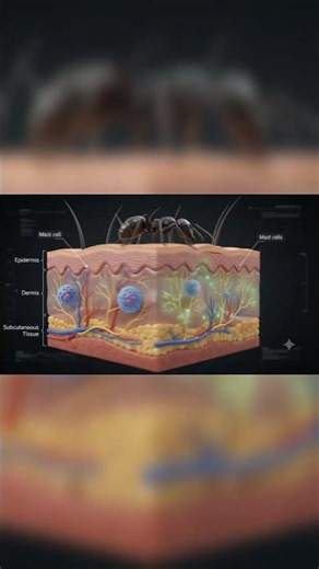 Ant Bite | Symptoms & What Happens Inside the Body | 3D Medical Animation #Shorts