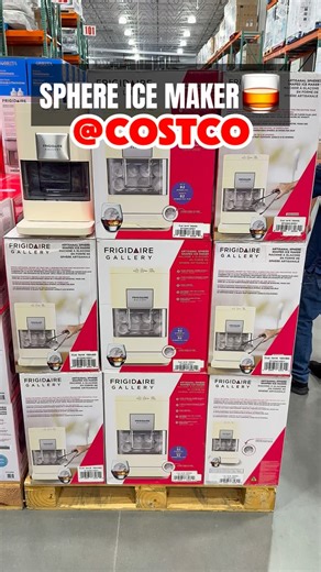 Costco is stepping up home entertaining with the Frigidaire Sphere Ice Maker at $199.99. Compact, modern, and efficient, it makes sphere-shaped ice that’s as practical as it is stylish. Tag someone who’d want this on their counter. #costcofinds #costcowonders #costcoinfluencer #costco #frigidaire #icemaker #costcokitchen #drinkupgrade #costcohome #costcodeals | Costco Wonders