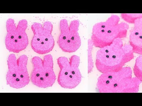 How to Make DIY Rabbit Peeps | Homemade Rabbit Marshmallow Peeps | Vanilla Marshmallows | RECIPE
