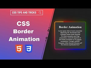 CSS Border Animation | CSS Animation | HTML and CSS