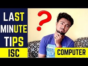 Last Minute Tips ISC COMPUTER || Full syllabus revision || NOTES provided || How to score above 95?