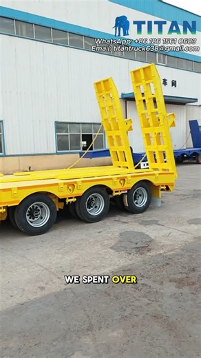 60 Ton Lowbed Trailer | Heavy Equipment Transport | TITAN Factory