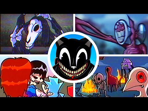 FNF VS Cartoon Cat V2: ALL STORY CUTSCENES & CINEMATICS