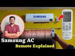 Samsung AC Remote Explained ⚡ Samsung Windfree Remote Function ⚡ How to Use Samsung Split AC Remote