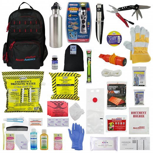 1 Person Elite Emergency Kit (3 Day Backpack) - Ready America | The Disaster Supply Professionals