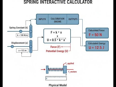 Spring Interactive Calculator - Instructions Video