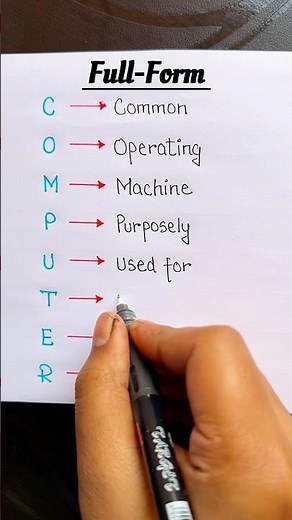 Full-Form of Computer 💻✅ #english #englishgrammar #education #computer