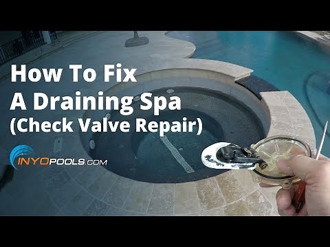 How To Fix A Draining Spa (Check Valve Repair)