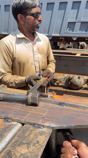 Frame revets installed #truck #welding #frame