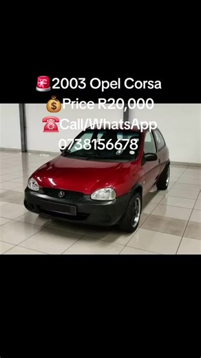 Full service History 📃 Nationwide Delivery We finance ✅️ Transmission Manual Fuel Type Petrol ⛽️ AAA APROVED Mileage 212,726km✅️ #bankrepossessedcars #auctioneer #southafrica #affordablecars