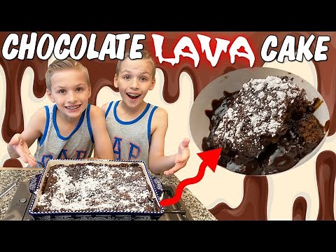 BEST Hot Fudge Chocolate Lava Cake || Family Fun Pack Cooking