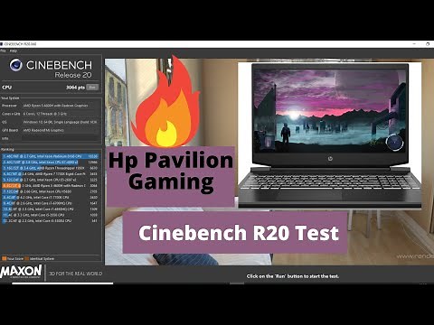 HP Pavilion Gaming 15-ec1051AX | Cinebench R20 Test