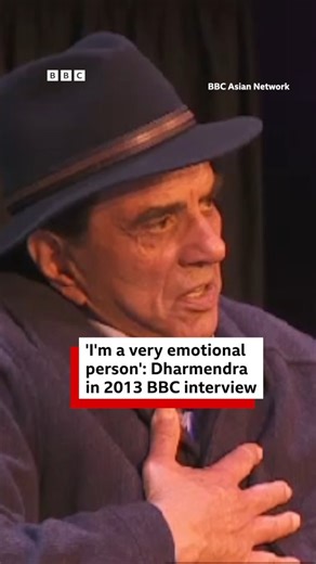 "If someone smiles at me, I take their hand. If someone gives me their hand, I give them a hug." This is how actor Dharmendra described his interactions with fans. Speaking at an event hosted by BBC Asian Network in 2013, the veteran actor called himself a "very emotional person" who strives to give fans the same love and respect that they give him. His son, Sunny Deol, who was also part of the interaction, credited his father's versatility as an actor for his popularity. Watch an excerpt from t