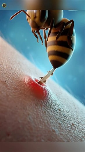 What really happens when a bee sting￼