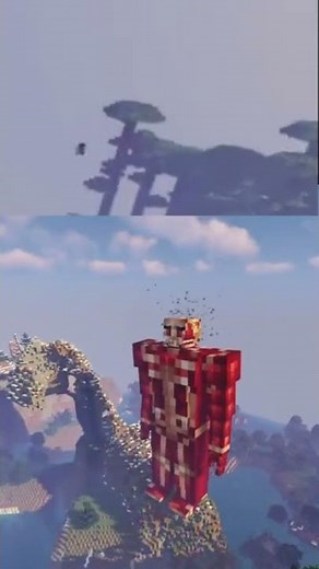 Summoning the Colossal Titan in Minecraft Attack on Titan Mod | Shingeki no Kyojin