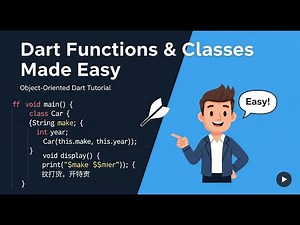 3. Dart Functions & Classes Made Easy | Object-Oriented Dart Tutorial