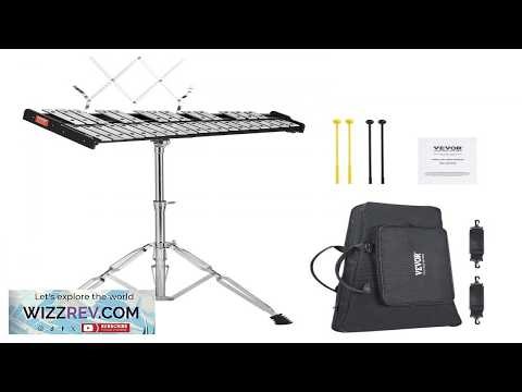 VEVOR 32 Note Glockenspiel Xylophone Bell Kit Professional Percussion Instrument Set