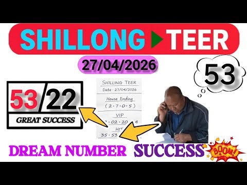 27/04/2026 Shillong Teer Common Number today | Shillong Teer Target Number Today