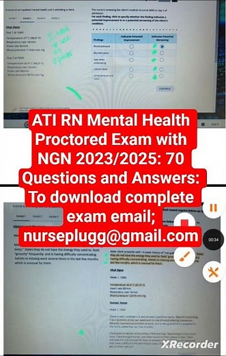 ATI RN Mental Health Level 3 Proctored Exam 2023 with NGN All 70 Questions With Answers