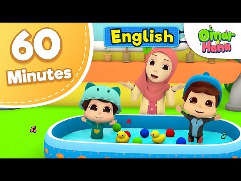 Omar & Hana | 60 minutes Compilation of Songs | Islamic Cartoons for kids