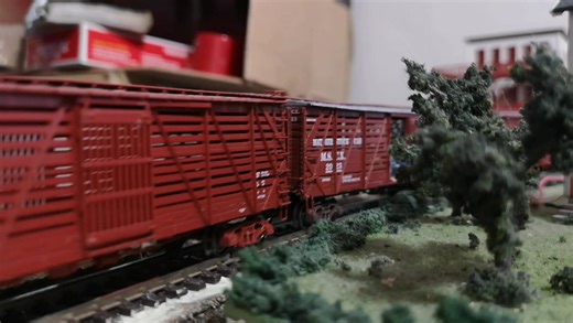 CP 5004, 8 Proto livestock cars. | HO Scale Model Rail