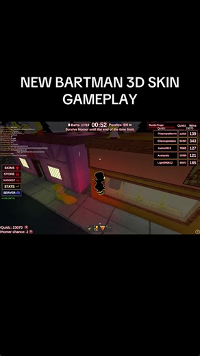 Unlocking the New Bartman 3D Skin in You vs Homer