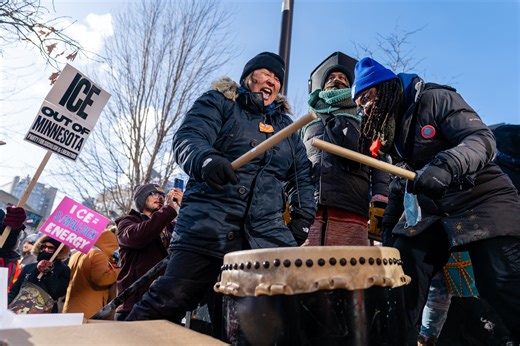 Anti-ICE Ice Fishing, Subzero Marches, and Art Sled Activism: A Winter of Protest in the Twin Cities - Racket