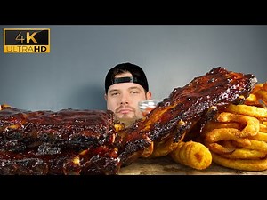 ASMR RIBS AND FRIES MUKBANG | DAVE KAY ASMR