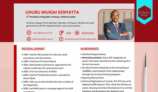 CV Format Samples & Examples in Kenya | Free MS Word CV Templates