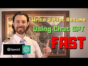 How To Write A Pilot Resume Using Chat GPT by OpenAI FAST!