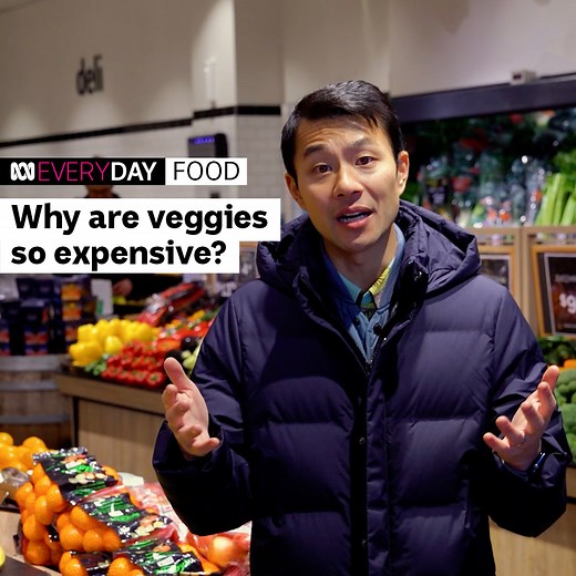 The cost of some fresh produce has more than doubled in recent weeks. Thanh Truong (IG @fruitnerd) explains the different factors that have contributed to this price hike. He also gives some tips on which fruit and veggies are still more affordable right now. | ABC Australia