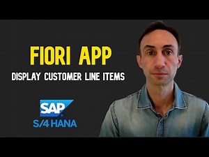 How to Display Customer Line Items with a Fiori App and a T-code: SAP S/4 HANA