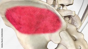 Bone Marrow Description, Trabecular spongy bone Stock Video