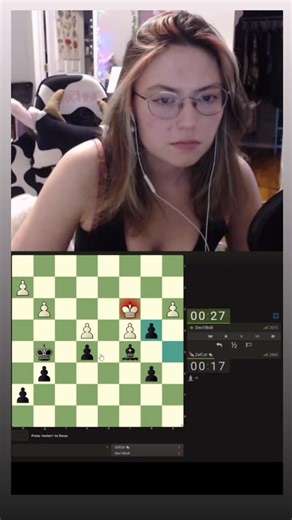 Sara Herman on Instagram: "Perfect conversion 🫣 #chess #bullet #chessgame #chessmoves #lichess"