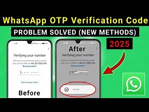 WhatsApp Verification Code Problem New Solution 2025 | Fix WhatsApp OTP Not Received Step by Step