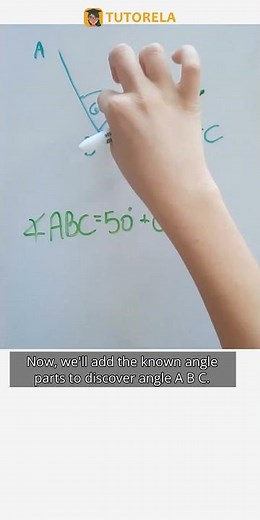 Calculate Angle ABC in a Triangle: 60° + 50° #Math #Angles #SumAndDifferenceOfAngles