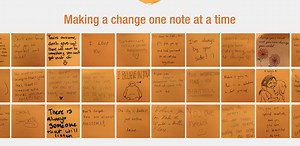 Orange Project raises awareness of mental health issues and addresses suicide stigma one sticky note at a time