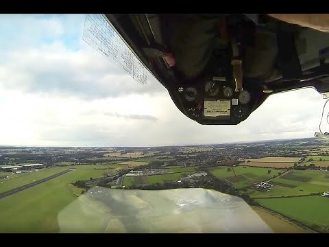 Thrilling Aerotow behind DH Chipmunk and glider aerobatics full display MDM-1 Fox over RAF Cosford.