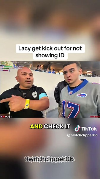 Lacy get kick out for not showing ID #lacy #nfl #ragebait #clip | lacy nfl