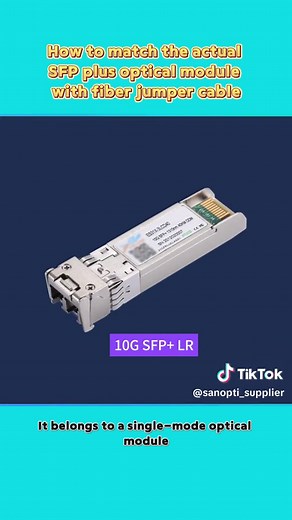 How to match the actual SFP plus optical module with fiber jumper cable? Let’s have a look at it. #optical #fiberoptic #opticalfiber #networking #manufacturer #factory #datacenter #datacommunication #electroniccomponents #transmission #fiberoptics #cable