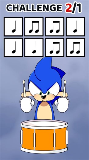 SONIC ULTIMATE DASH🤯 Beat the drum on beat challenge #shorts #animation