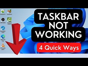 How To Fix Windows 11 Taskbar Not Working Problem | Taskbar Not Showing In Windows 11 (Easy Way)