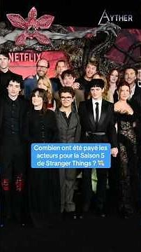 Combien ont été payé les acteurs de Stranger Things pour la saison 5 ? #strangerthings #netflix