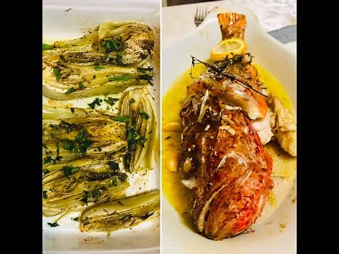 2 RECETTES FACILES : POISSON RASCASSE AU FOUR ET FENOUIL AU FOUR