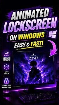 How to Create an ANIMATED LOCKSCREEN on Windows 🔥 (Step by Step)