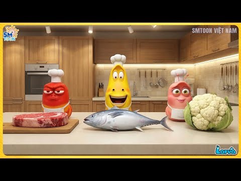 Larva Tuba 2026 50 khoảnh khắc vui nhộn nhất của Hoạt hình ấu trùng LARVA: VUA ĐẦU BẾP