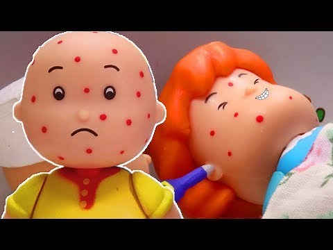 CAILLOU AND ROSIE GET SICK | Funny Animated cartoons Kids | Caillou Stop Motion | Cartoon movie